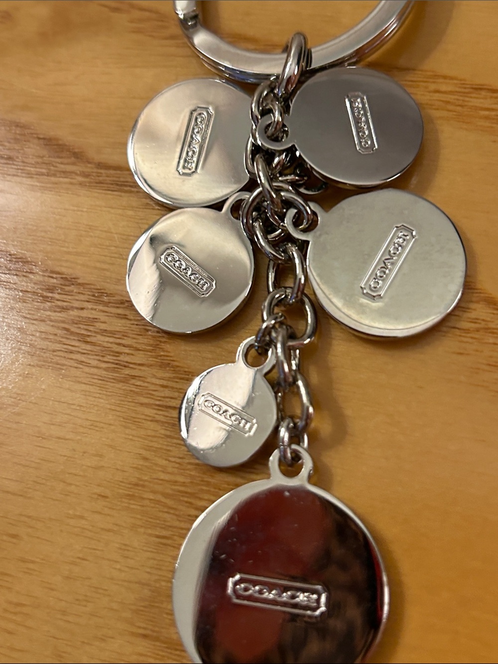 Coach Multicolor Enamel Target Circle Charm Keyring - Picture 2 of 4